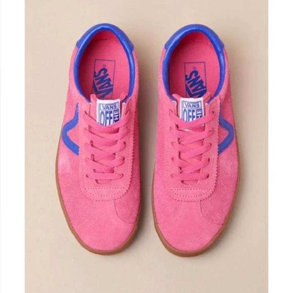Sport Low Bambino Honeysuckle Suede Leather Sneakers 7.5